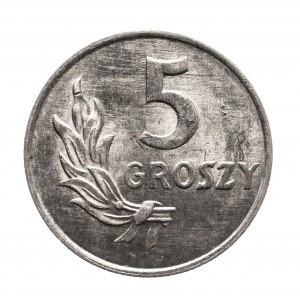 Polen, Volksrepublik Polen (1944-1989), 5 groszy 1949 Aluminium