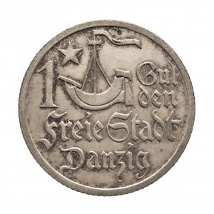 Free City of Danzig, 1 guilder 1923, silver