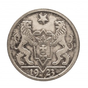 Free City of Danzig, 1 guilder 1923, silver