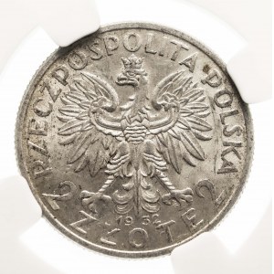 Polen, Zweite Republik (1918-1939), 2 Zloty 1932, Warschau, MS 61