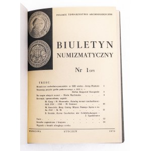 Biuletyn Numizmatyczny, rocznik 1970 - komplet, w oprawie