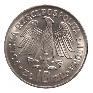 Polen, PRL (1944-1989), 10 Zloty 1964 - 600-jähriges Jubiläum der Jagiellonen-Universität - Reliefinschrift