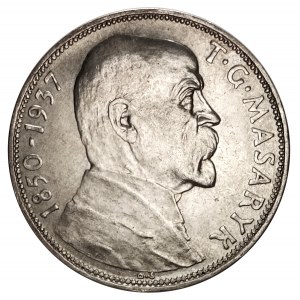 Tschechoslowakei, 20. Krone 1937, Tod von Präsident Masaryk