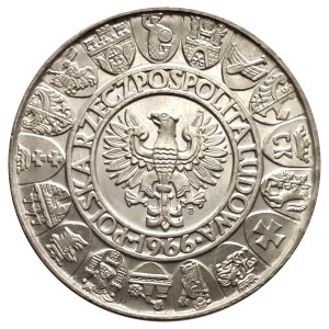 Polen, Volksrepublik Polen (1944-1989), 100 Zloty 1966, Mieszko und Dąbrówka - halbe Zahlen, Probe
