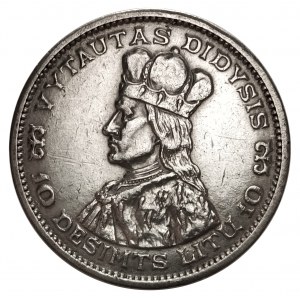 Litauen, Erste Republik (1925 - 1938), 10 Litas 1936, Großherzog Vytautas, Kaunas