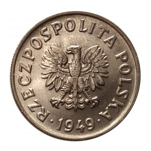 Poľsko, Poľská ľudová republika (1945-1989), 50 groszy 1949, miedzionikiel, Kremnica