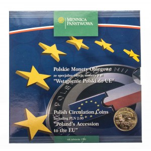 Poľsko, Poľská republika od roku 1989, sada obehových mincí Poľskej mincovne - Vstup Poľska do EÚ