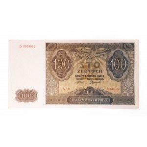 Poland, General Government (1940 - 1941), 100 zloty 1.08.1941, series D.