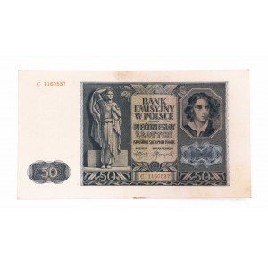 Poľsko, Generálna správa (1940 - 1941), 50 zlotých 1.08.1941, séria C.