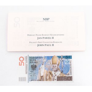 Rzeczpospolita Polska, NBP - banknot kolekcjonerski, 50 złotych 16.10.2006, Jan Paweł II.