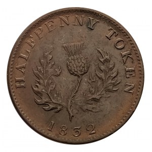 Kanada, Nowa Szkocja (1812-1860), 1/2 pensa 1832