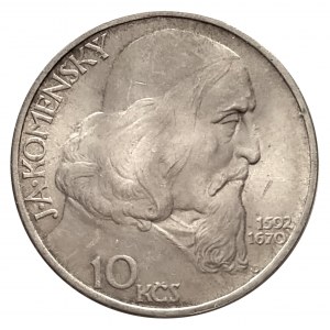 Czechosłowacja, Republika (1946-1960), 10 koron 1957, Biskup Jan Amos Komensky, Kremnica