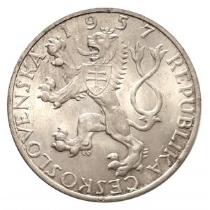 Czechosłowacja, Republika (1946-1960), 10 koron 1957, Biskup Jan Amos Komensky, Kremnica