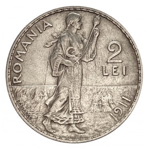 Rumunia, Karol I (1881-1914), 2 leje 1911, Hamburg