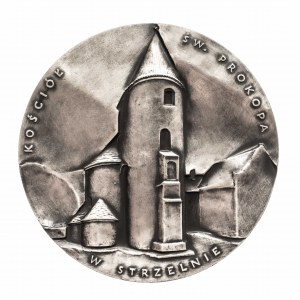 Polska, PRL (1944-1989), medal z serii królewskiej Oddziału Koszalińskiego PTN - Kazimierz II Sprawiedliwy.