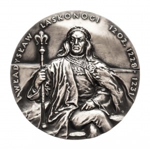 Polska, PRL (1944-1989), medal z serii królewskiej Oddziału Koszalińskiego PTN - Władysław Laskonogi.