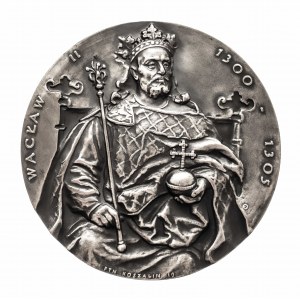 Polska, medal z serii królewskiej Oddziału Koszalińskiego PTN - Wacław II