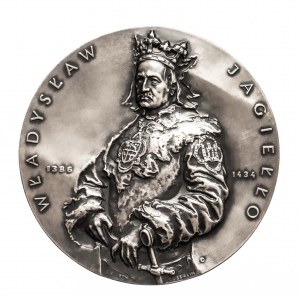 Polska, medal z serii królewskiej Oddziału Koszalińskiego PTN - Władysław Jagiełło.