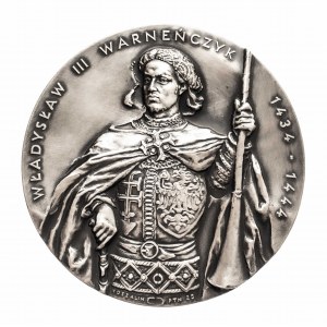 Polska, medal z serii królewskiej Oddziału Koszalińskiego PTN - Władysław III Warneńczyk.