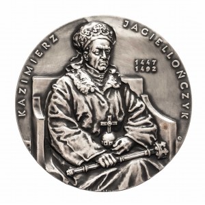 Polska, medal z serii królewskiej Oddziału Koszalińskiego PTN - Kazimierz Jagiellończyk.