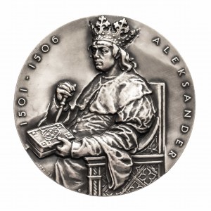 Polska, medal z serii królewskiej Oddziału Koszalińskiego PTN - Aleksander.