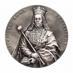 Polska, medal z serii królewskiej Oddziału Koszalińskiego PTN - Anna Jagiellonka.