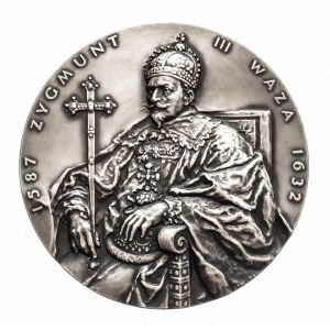 Polska, medal z serii królewskiej Oddziału Koszalińskiego PTN - Zygmunt III Waza.