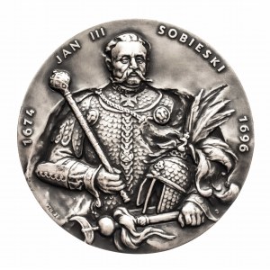 Polska, medal z serii królewskiej Oddziału Koszalińskiego PTN - Jan III Sobieski.
