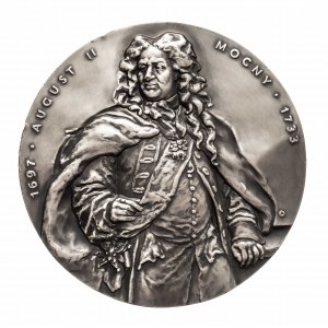 Polska, medal z serii królewskiej Oddziału Koszalińskiego PTN - August II Mocny.
