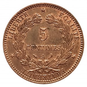Francja, Trzecia Republika (1870 - 1941), 5 centymów 1897 A, Paryż