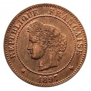 Francja, Trzecia Republika (1870 - 1941), 5 centymów 1897 A, Paryż