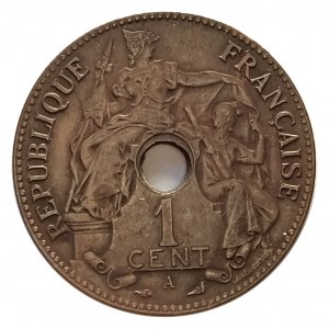 Indochiny Francuskie (1885-1954), 1 cent 1900 A, Paryż