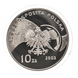 Polska, Rzeczpospolita od 1989 roku, 10 złotych 2002, Mistrzostwa Świata W Piłce Nożnej Korea i Japonia 2002