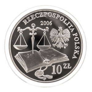 Polska, Rzeczpospolita od 1989 roku, 10 złotych 2006, 500-Lecie wydania Statutu Łaskiego