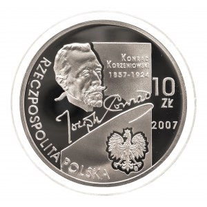 Polska, Rzeczpospolita od 1989 roku, 10 złotych 2007, Konrad Korzeniowski