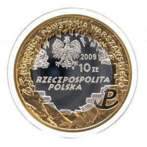 Polska, Rzeczpospolita od 1989 roku, 10 złotych 2009, Krzysztof Kamil Baczyński
