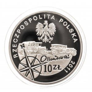 Polska, Rzeczpospolita od 1989 roku, 10 złotych 2011, Ferdynand Ossendowski