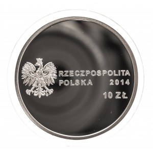 Polska, Rzeczpospolita od 1989 roku, 10 złotych 2014, 100 Rocznica Urodzin Jana Karskiego