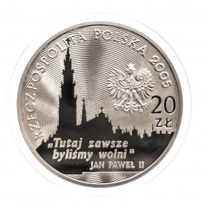 Polska, Rzeczpospolita od 1989 roku, 20 złotych 2005, 350-Lecie Obrony Jasnej Góry