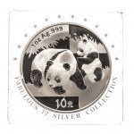 Chiny, 10 yuanów 2008, Panda, srebro 999