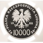 Polska, PRL (1944-1989), 10000 złotych 1988, Jan Paweł II - X-lecie Pontyfikatu