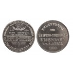 Niemcy, Medal 150 Lat Pierwszej Niemieckiej Kolei Dalekobieżnej Lipsk - Drezno