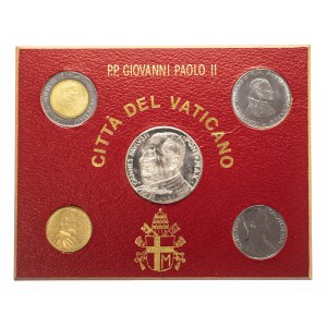 Watykan, Zestaw Monet + Medal Jan Paweł II