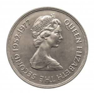 Wielka Brytania - Falklandy - 50 pensów, 1977 25. rocznica wstąpienia Elżbiety II na tron