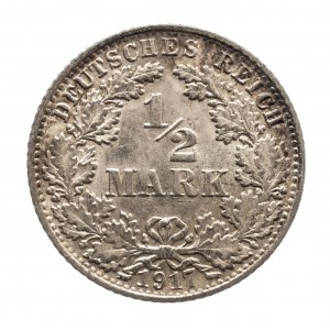Niemcy, Cesarstwo Niemieckie (1871-1918), 1/2 marki 1917 A, Berlin