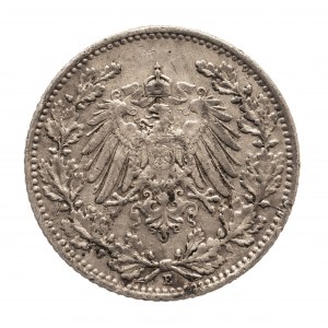 Niemcy, Cesarstwo Niemieckie (1871-1918), 1/2 marki 1918 E, Muldenhuetten