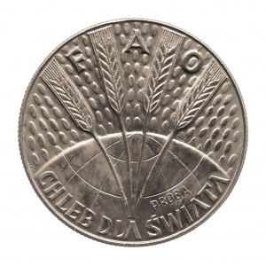 Polska, PRL (1944-1989), 10 złotych 1971 FAO - chleb dla świata, próba