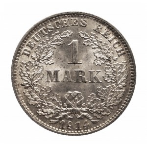 Niemcy, Cesarstwo Niemieckie (1871-1918), 1 marka 1914 E, Muldenhütten