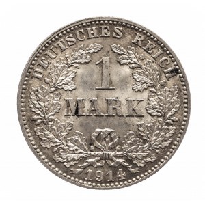 Niemcy, Cesarstwo Niemieckie (1871-1918), 1 marka 1914 J, Hamburg