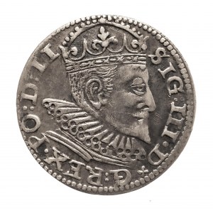 Polska, Zygmunt III Waza (1587-1632), trojak 1594, Ryga - LI, lilijka